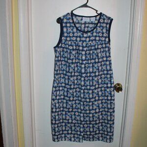 Ashley Taylor Intimates Floral Sleeveless House Dress Size X-Large